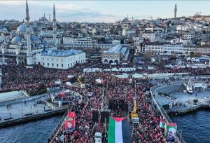 تظاهرات گسترده مردم ترکیه در حمایت از مردم غزه+ تصاویر