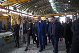 استاندار کرمانشاه از دو واحد صنعتی فلزی در استان بازدید کرد