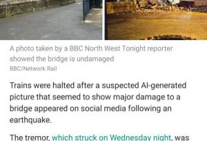 پل تخریب‌شده توسط هوش مصنوعی، قطارها را در انگلیس متوقف کرد!
