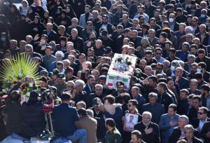 تشییع پیکر مرزبان شهید «رحیم مجیدی‌مهر» در یاسوج