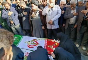 پیکر مطهر ۲ شهید در تربت‌حیدریه تشییع شد