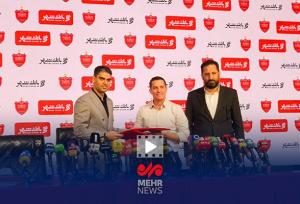 لحظه امضای قرارداد باشگاه پرسپولیس با اوسمار ویرا