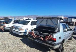 توقیف ۱۷ خودروی حامل محموله کالای قاچاق در مرز سیستان و بلوچستان