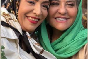 تصویری از رابعه‌اسکویی در افتتاحیه آرایشگاه خانم بازیگر