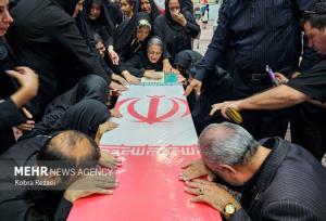 تشییع باشکوه پیکر شهید سجاد ادیب در اندیمشک