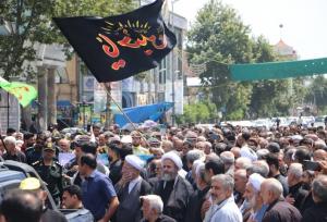 تشییع پیکر مطهر شهید« محمد حیدری» در قائم‌شهر