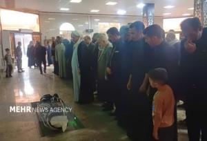 مراسم خاکسپاری احمد بالدی جوان اهوازی برگزار شد
