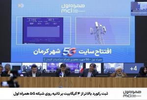 ثبت رکورد بالاتر از ۴ گیگابیت بر ثانیه روی شبکه ۵G همراه اول