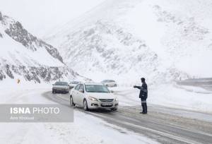 بارش برف در محورهای کوهستانی چهارمحال و بختیاری