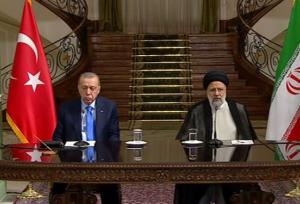 تأکید اردوغان و رئیسی بر ضرورت همکاری دستگاه‌های دیپلماسی ۲ کشور در دفاع از فلسطین