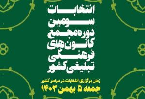 انتخابات سراسری سومین دوره مجمع کانون فرهنگی تبلیغی فردا در اردبیل برگزار می‌شود