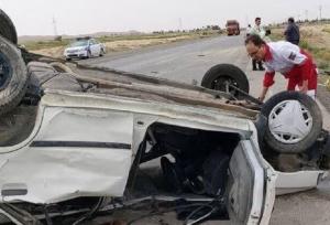 واژگونی مرگبار پراید به علت خواب‌آلودگی راننده در خراسان شمالی