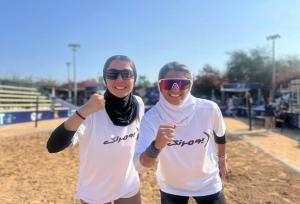 قهرمانی انواری و ثابتی در هفته دوم تنیس ساحلی