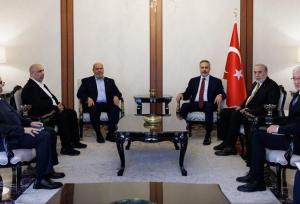 دیدار وزیر خارجه ترکیه با هیئت ارشد حماس
