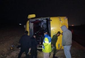 واژگونی اتوبوس در کرمانشاه با ۱۵ مصدوم