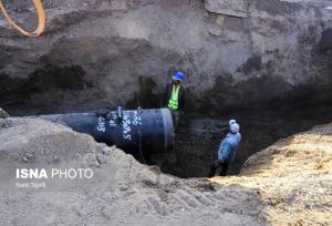 احداث بیش از ۱۰ کیلومتر خط انتقال آب در شهرستان خرمدره