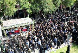 پیکر ۴ شهید اقتدار ایران در شهرقدس تشییع شد