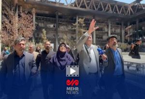 بازدید سخنگوی دولت از ساختمان شیشه‌ای رسانه ملی
