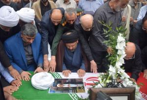 تشییع پیکر حجت الاسلام ادیب در لاهیجان