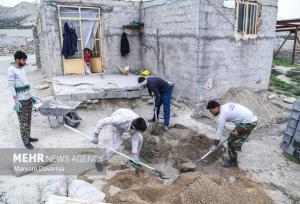 خدمت رسانی گروه جهادی دانشجویی در قالب اردوی عهد خدمت در شهرستان گرمی