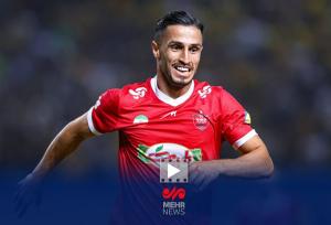گل اول پرسپولیس به فولاد خوزستان توسط علی علیپور