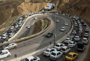 تردد از محور چالوس به سمت کرج ممنوع شد
