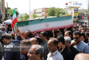تشییع پیکر مطهر شهید مدافع وطن در سنندج