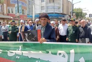 راهپیمایی «جمعه‌ خشم» در سنندج؛ فریاد حمایت از مردم غزه