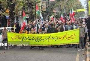 راهپیمایی «بشارت نصر» در لنگرود