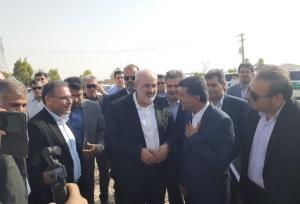 وزیر نیرو وارد شهرستان دهلران شد