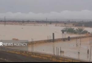 شهرک ایثار شهر بیرم فارس زیر آب رفت