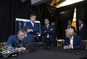 ترامپ در حال تماشای لحظه دستگیری مادورو