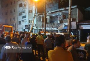 مصدومان انفجار ساختمان تجاری در رشت به ۱۹ نفر افزایش یافت