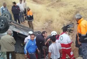 امدادرسانی هلال‌احمر ایذه در محور دزپارت به ۴ مجروح