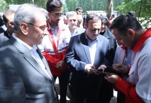 عضویت افتخاری استاندار قزوین در جمعیت هلال احمر