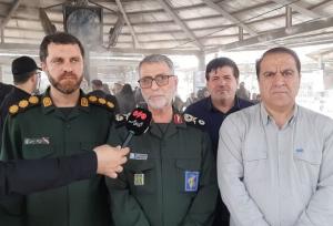 ورود سپاه پاسداران برای خدمات رسانی به زوار اربعین حسینی در مرز مهران