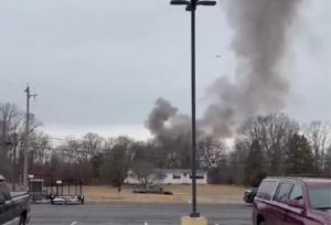 سقوط ۲ بالگرد در نیوجرسی آمریکا+ فیلم