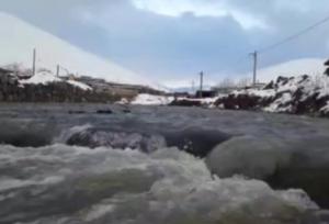 تصاویری از خروش سیمینه رود پس از بارش های اخیر