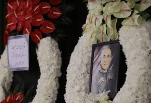 حضور بقایی در مراسم یادبود مرحوم سرهنگ خلبان لوتر یادگاری