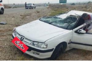 واژگونی یک خودرو در محور خاش - پشتکوه یک کشته و ۵ مجروح برجا گذاشت