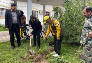 ۱۲ اصله نهال به یاد شهیدان خبرنگار در آستارا غرس شد