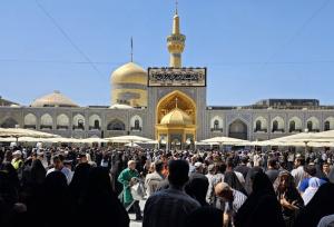 حرم رضوی در روز شهادت امام حسن عسکری(ع)