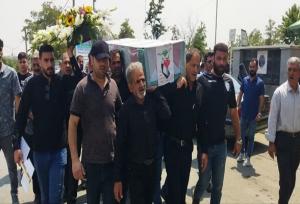 تشییع پیکر مطهر شهید مالک جانفشانی در ارومیه