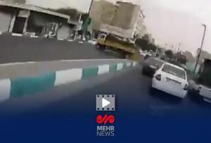 تعقیب‌وگریز دیدنی پلیس با سارقان در بزرگراه شهید آوینی
