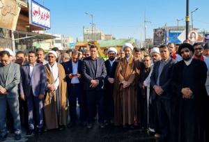 تشییع پیکر پاک ۶ شهید گمنام در شهرستان فاروج  خراسان شمالی