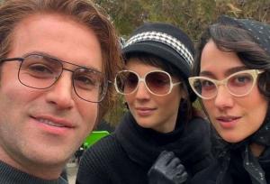 بازیگر تاسیان و همسر بهرام رادان در یک مهمانی هندی