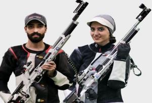 تیم میکس تفنگ ۱۰ متر ایران چهارم آسیا شد