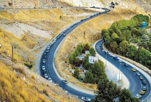 تردد روان در محور چالوس