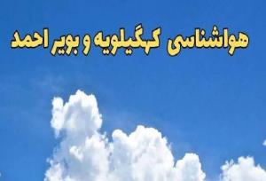 هشدار سطح هواشناسی در خصوص وزش باد شدید در کهگیلویه و بویراحمد