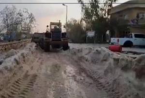 بارش شدید تگرگ جزیره خارگ